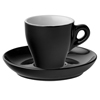 Midnight Espresso Cups & Saucers Black 2.5oz / 80ml