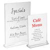 Perspex Vertical Menu Holders