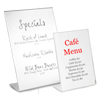 Perspex Angled Menu Holders