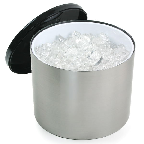 Plastic Ice Buckets Brushed Aluminium Effect Large Ice Bucket Ice