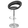 Faux Leather Crescent Bar Stool