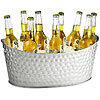 Stainless Steel Dimpled Oval Beverage Tub