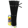 Alcopop Bendy Straws 10.5inch Black