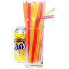 Jumbo Bendy Straws Neon 7.5inch
