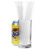 Spoon Straws 8inch Clear