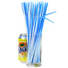 Striped Bendy Straws 9.5inch Blue & White