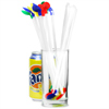 Plastic Spoon Straws 8.5inch White