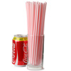 Striped Milkshake Straws Red & White