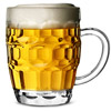 Polycarbonate Plastic Dimple Beer Tankards CE 20oz / 568ml