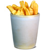 Rustic Conical Chip Cup 10cm