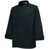 Chef's Basic Stud Long Sleeve Jacket Black Medium