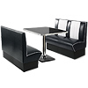 Retro Diner Booth Set Black