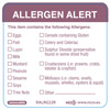 Food Allergen Warning Labels