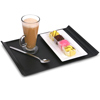 Luna Black Plastic Serving Trays