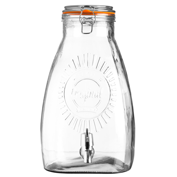 Kilner Square Drinks Dispenser 8 Litre at barmans.co.uk