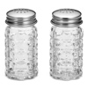 Nostalgia Glass Salt & Pepper Shakers