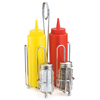 Combination Condiment Rack 5-Piece Set