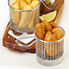 Stainless Steel Mini Presentation Chip Baskets