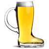 Glass Beer Boot with Handle 1.75 Pint