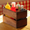 Mini Rustic Wooden Crate Table Tidy 23.5 x 14 x 16.5cm