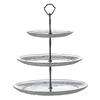 Retro Glass 3 Tier Cake Stand