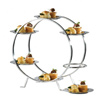 Ferris Wheel Food Stand with 6 Stainless Steel Plates