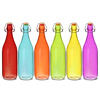 Coloured Glass Swing Top Bottles 1ltr