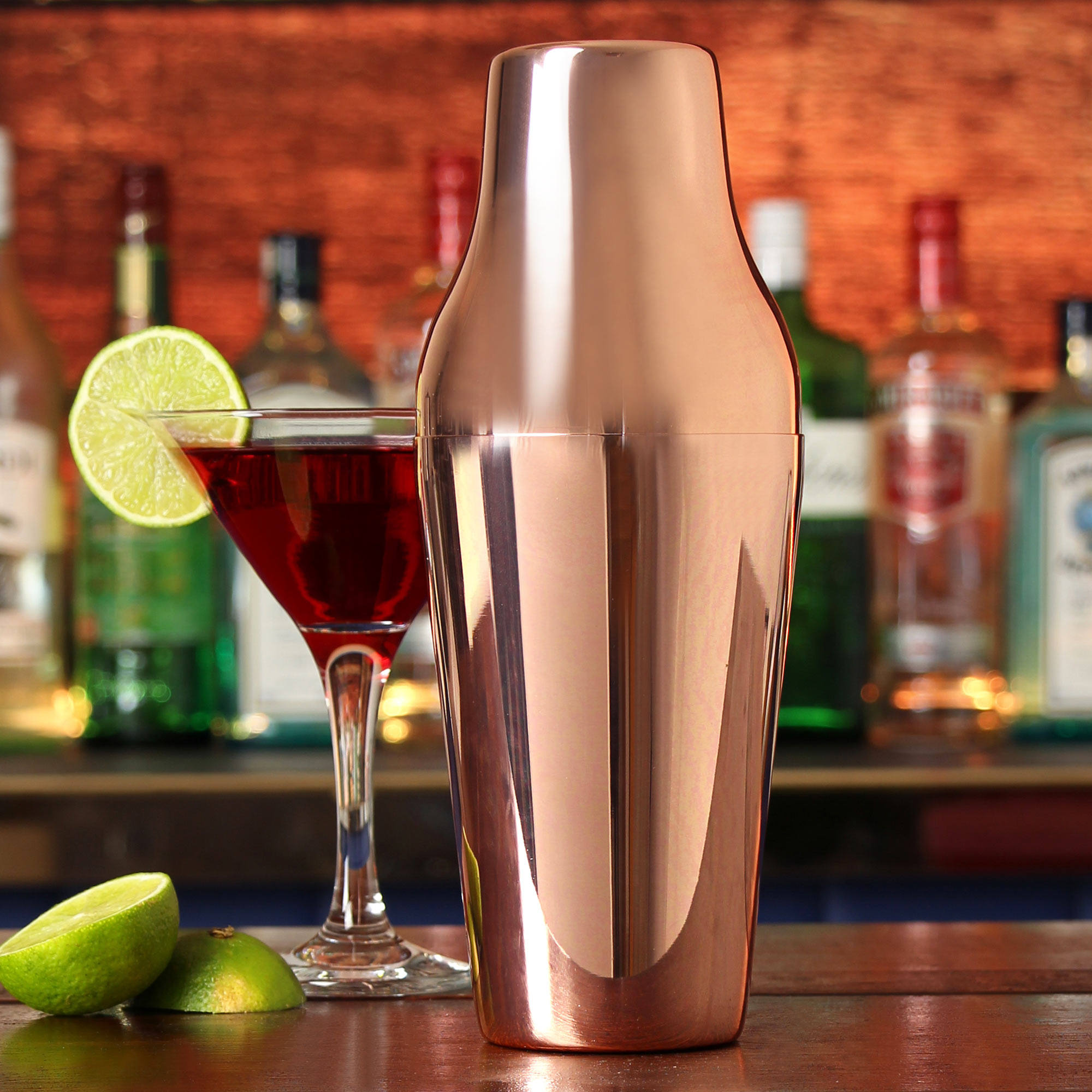 Mezclar Two Piece Copper Cocktail Shaker 21oz