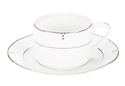 Elia Cubiq Tea Cup Stacking & Saucer